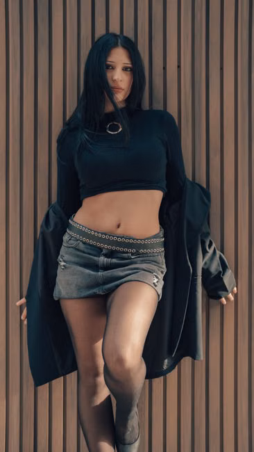 Saia Jeans Longa
