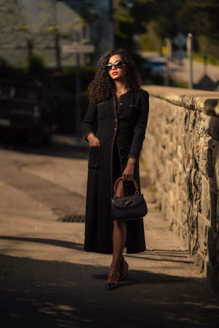 Vestido Midi Canelado